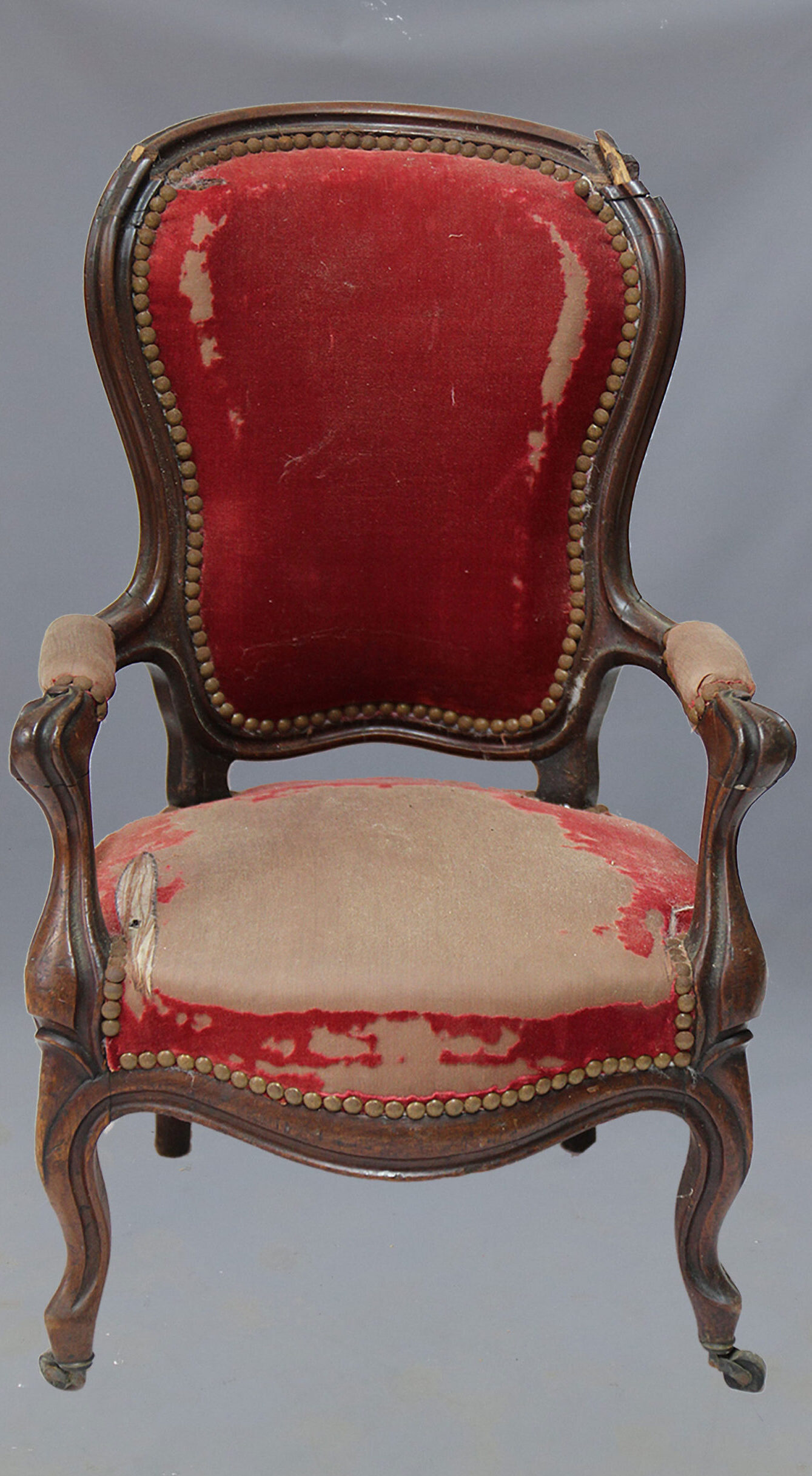 Restauration fauteuil acajou