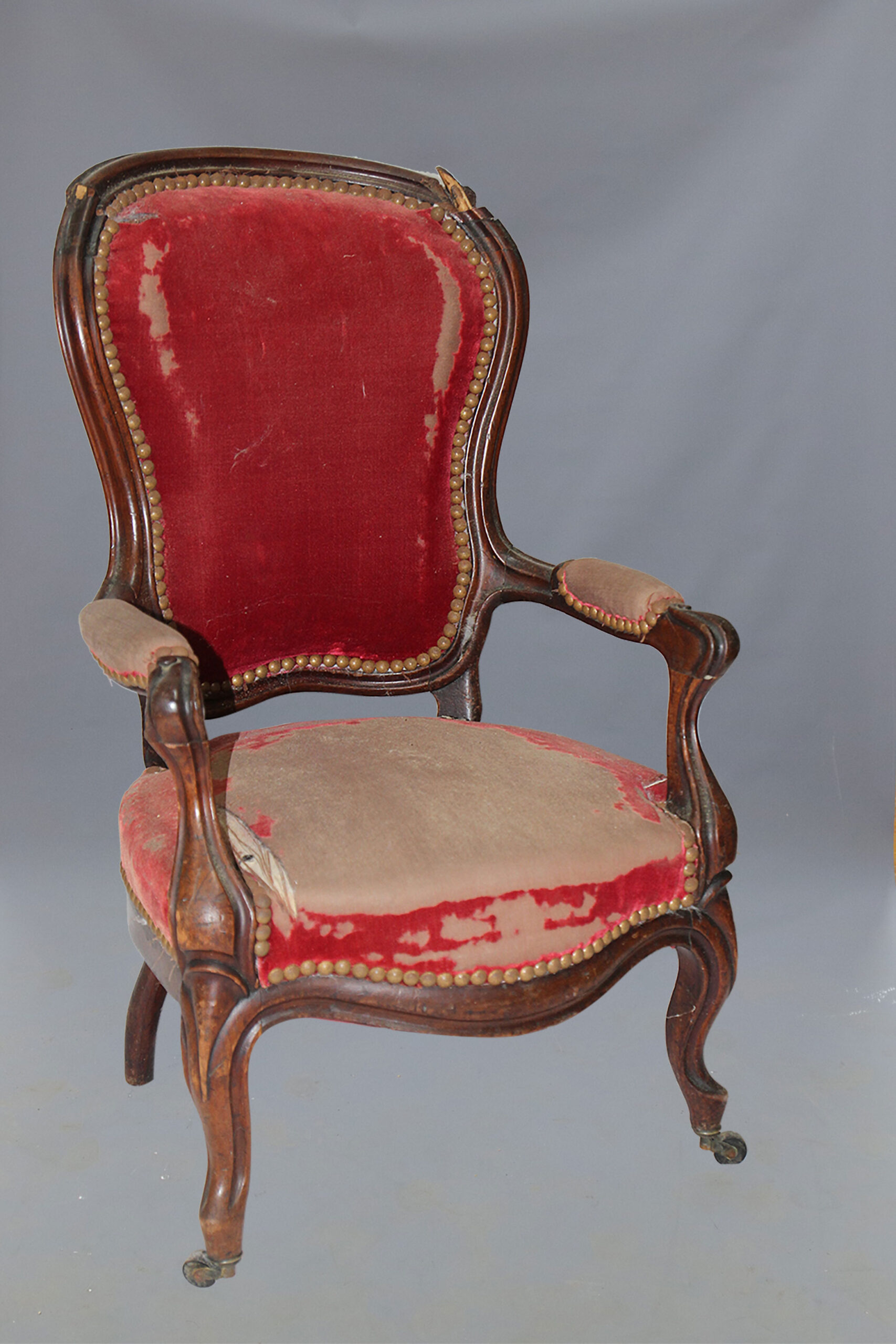 Restauration fauteuil acajou