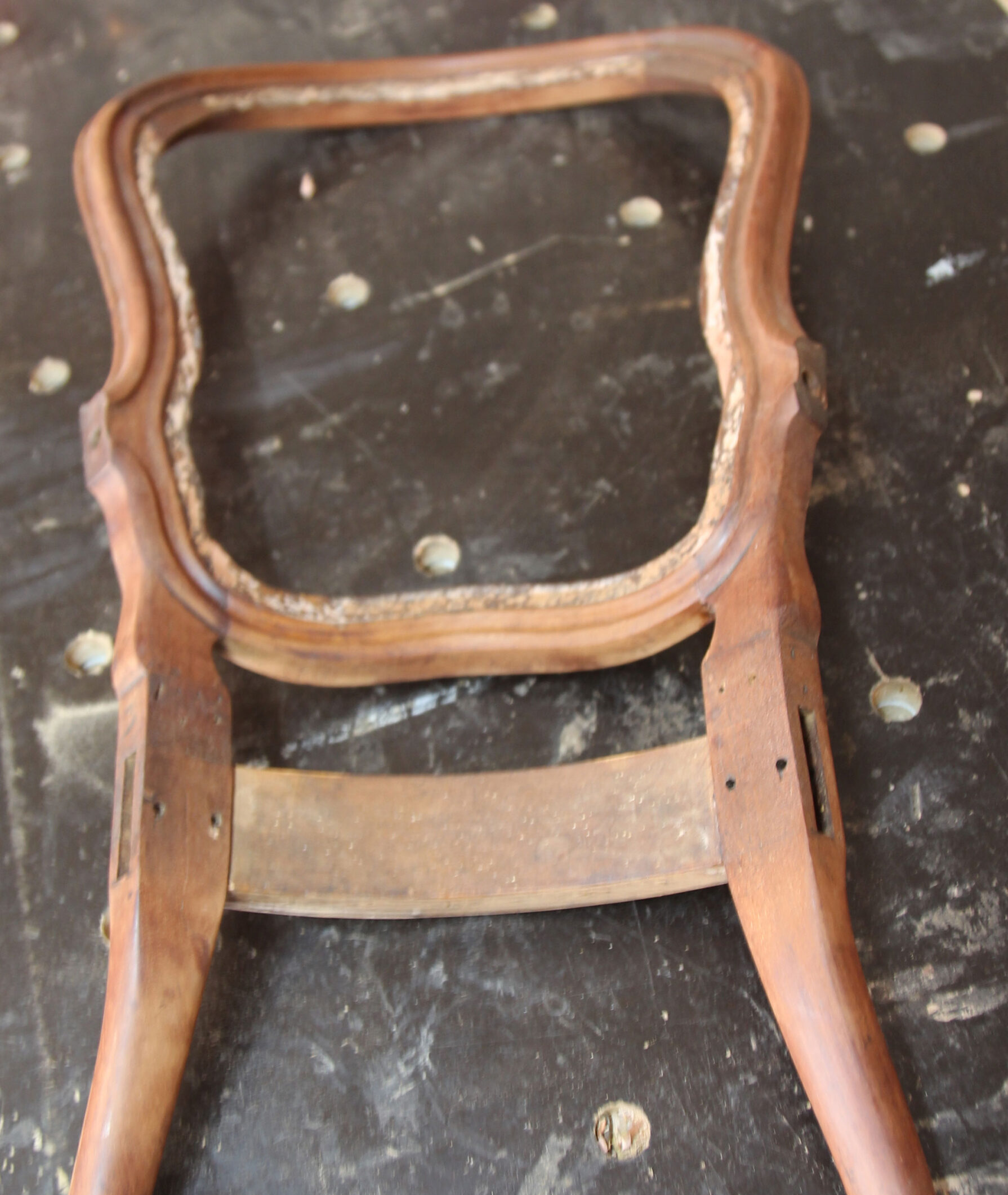 Restauration fauteuil acajou